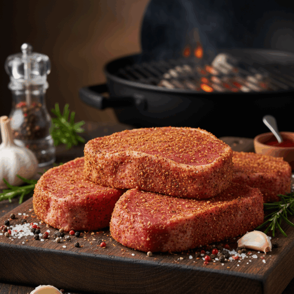 8,64kg Varkens Heupsteaks – Smoked Paprika (12x 720g)