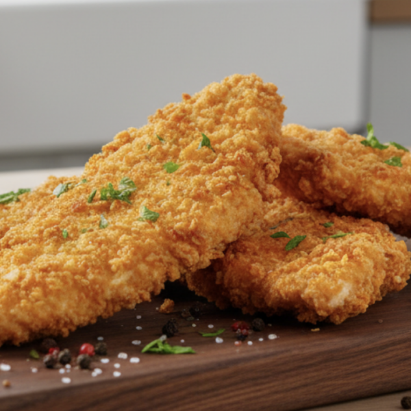 10 kg Southern Fried kipfilets 120 g – doos van 10 × 1 kg