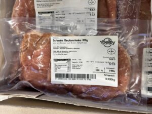9,6 kg Varkens minutensteaks - doos van 24 x 400 g - Afbeelding 2