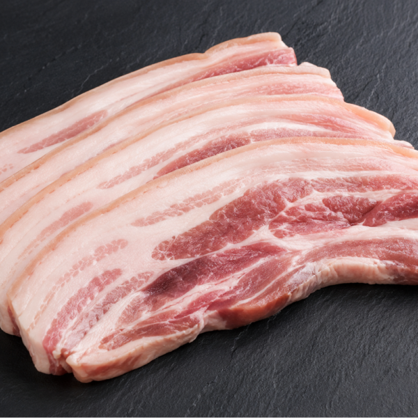 7kg Varkensbuikspek Plakken Naturel - 500 g x 14 verpakking