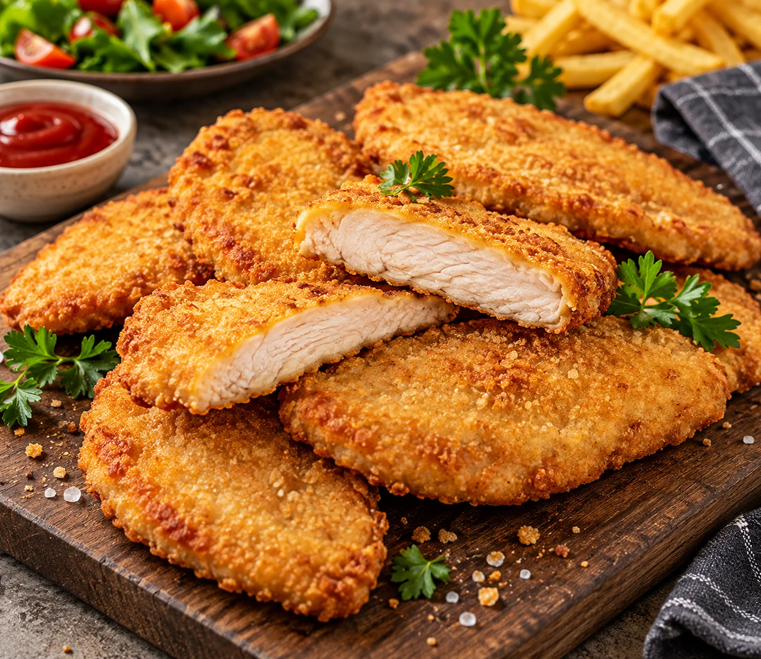min20_diepfreezegroothandel_schnitzel_130 7,5 kg Crispy Kipfilet Schnitzel – Doos van 5 x 1,5 kg - Afbeelding 1