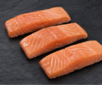 5 kg Zalmfiletporties Zonder Huid – 150 g per portie