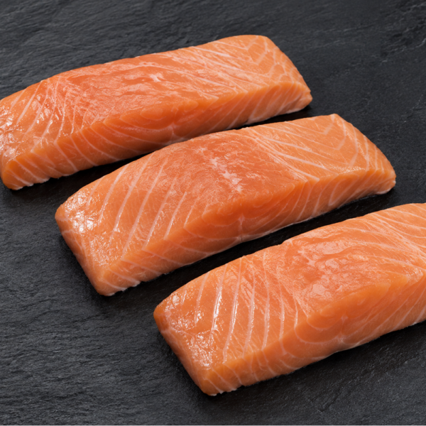 5 kg Zalmfiletporties Zonder Huid – 150 g per portie