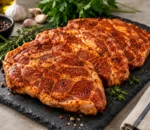 8,164 kg Gemarineerde Varkensneksteaks – circa 0,816 g per stuk